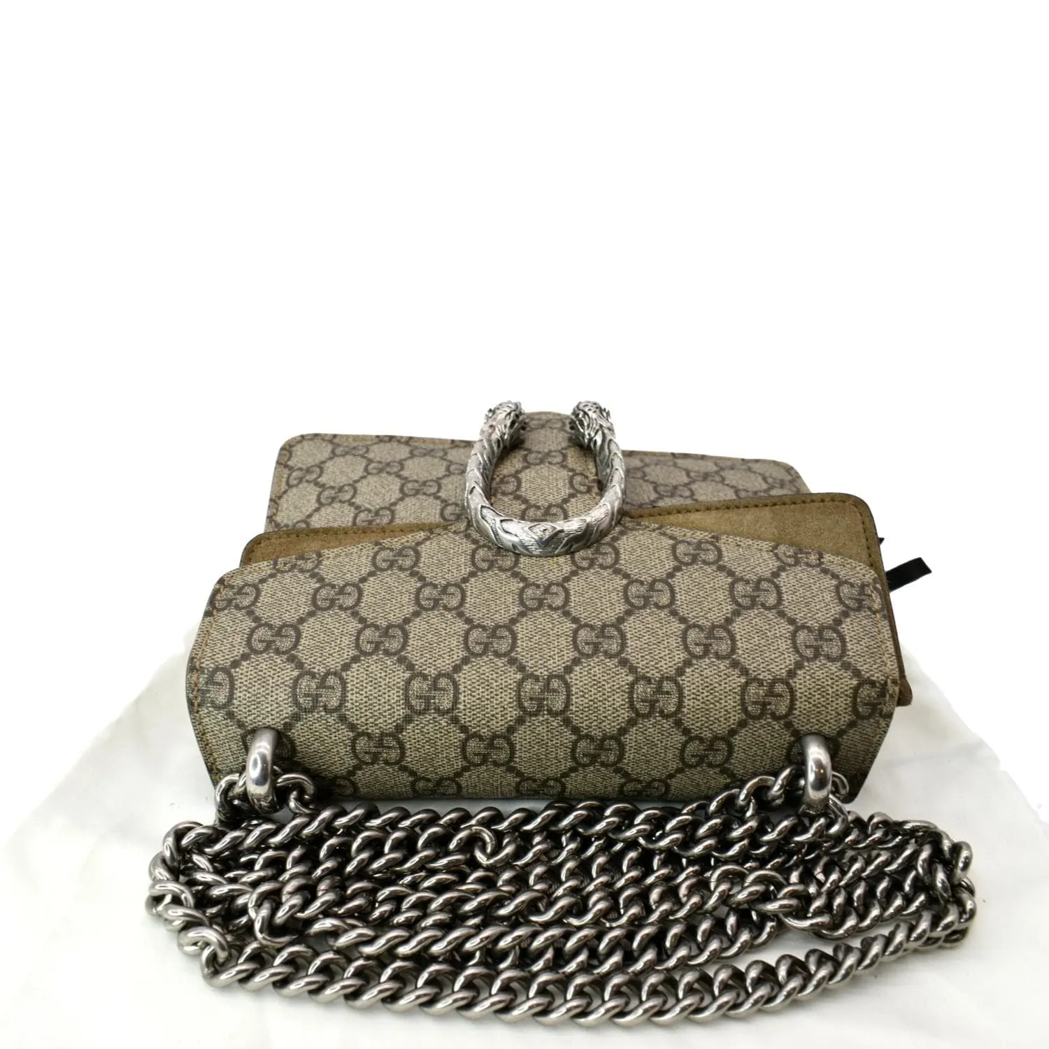 GUCCI Dionysus Mini GG Supreme Canvas Crossbody Bag Beige 421970