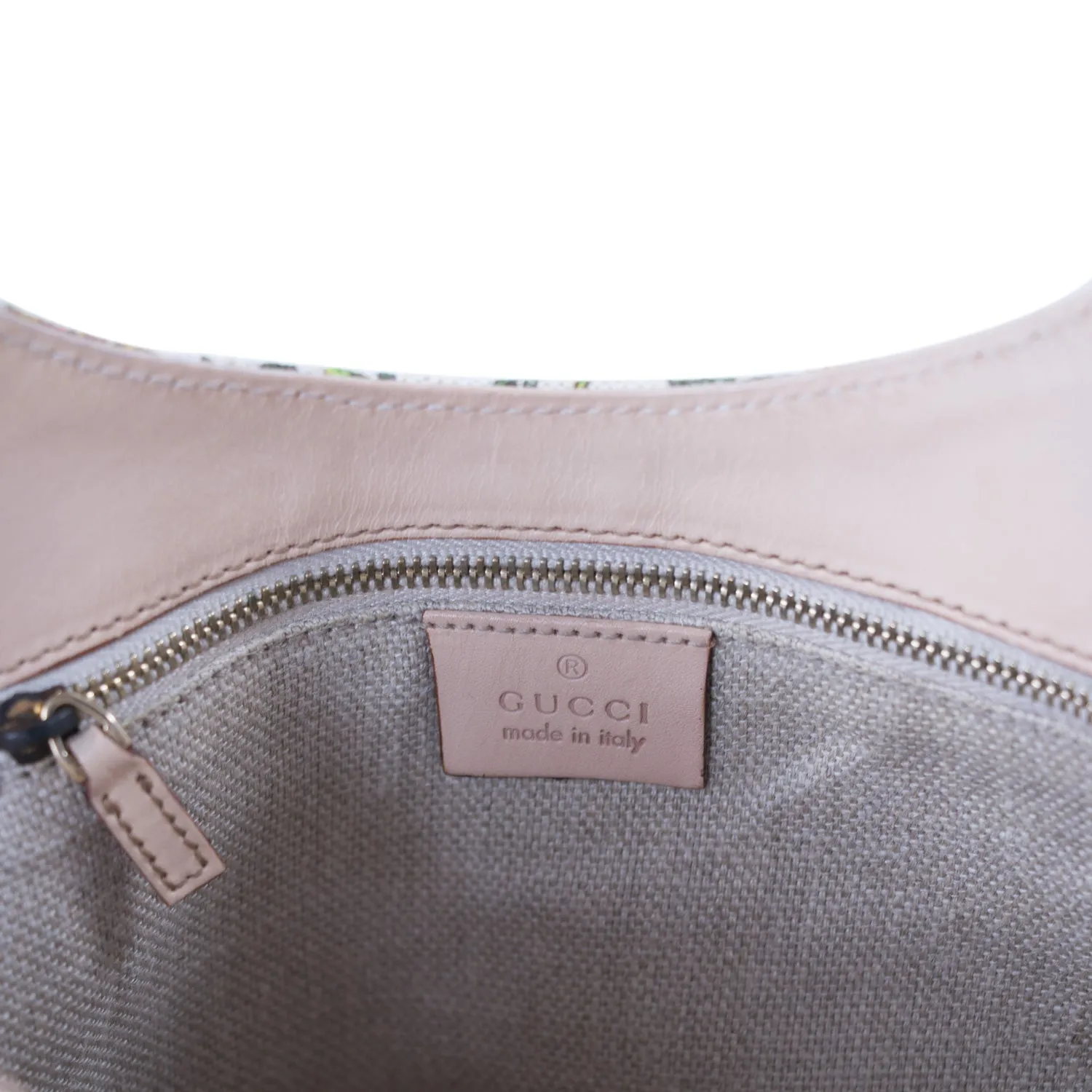 Gucci Floral Bamboo Bucket Bag