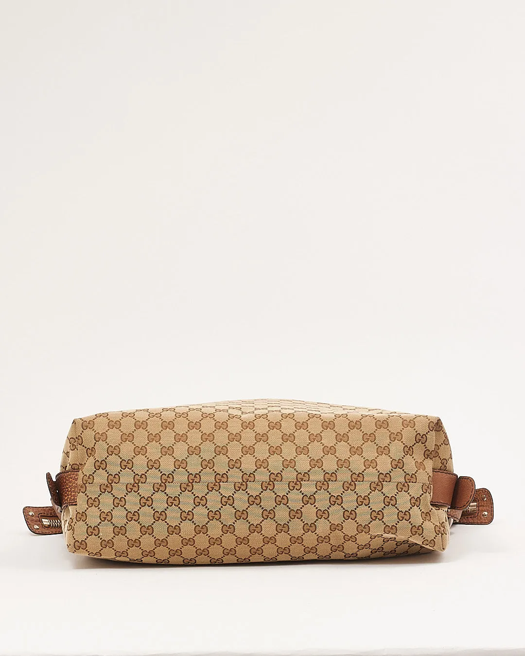 Gucci GG Beige Canvas Bamboo XL Tote Bag