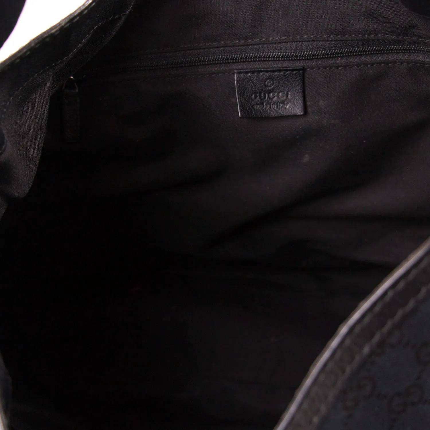 Gucci GG Black Canvas Hobo Bag
