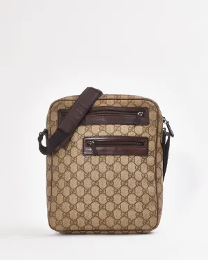Gucci GG Print Coated Canvas Messenger Bag