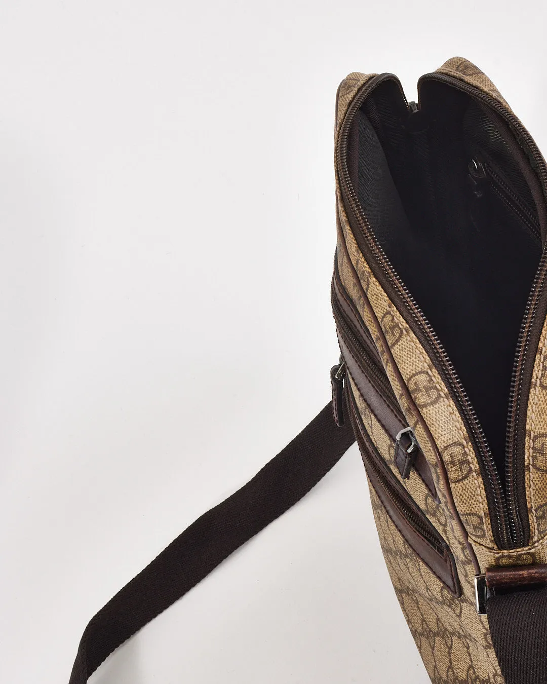 Gucci GG Print Coated Canvas Messenger Bag