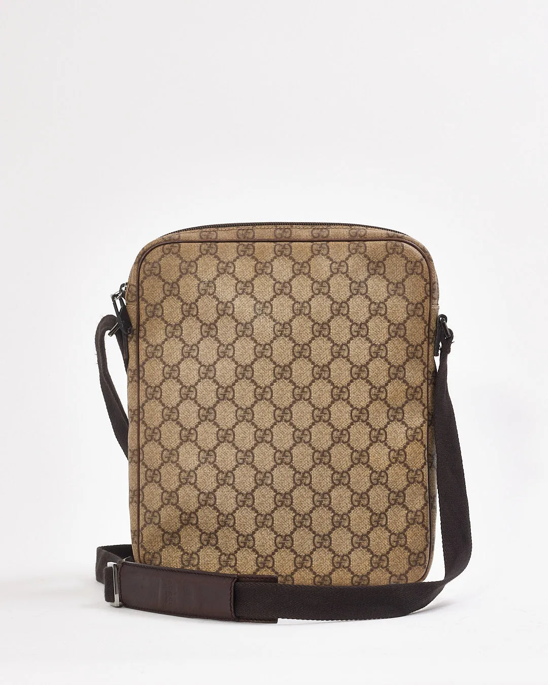 Gucci GG Print Coated Canvas Messenger Bag
