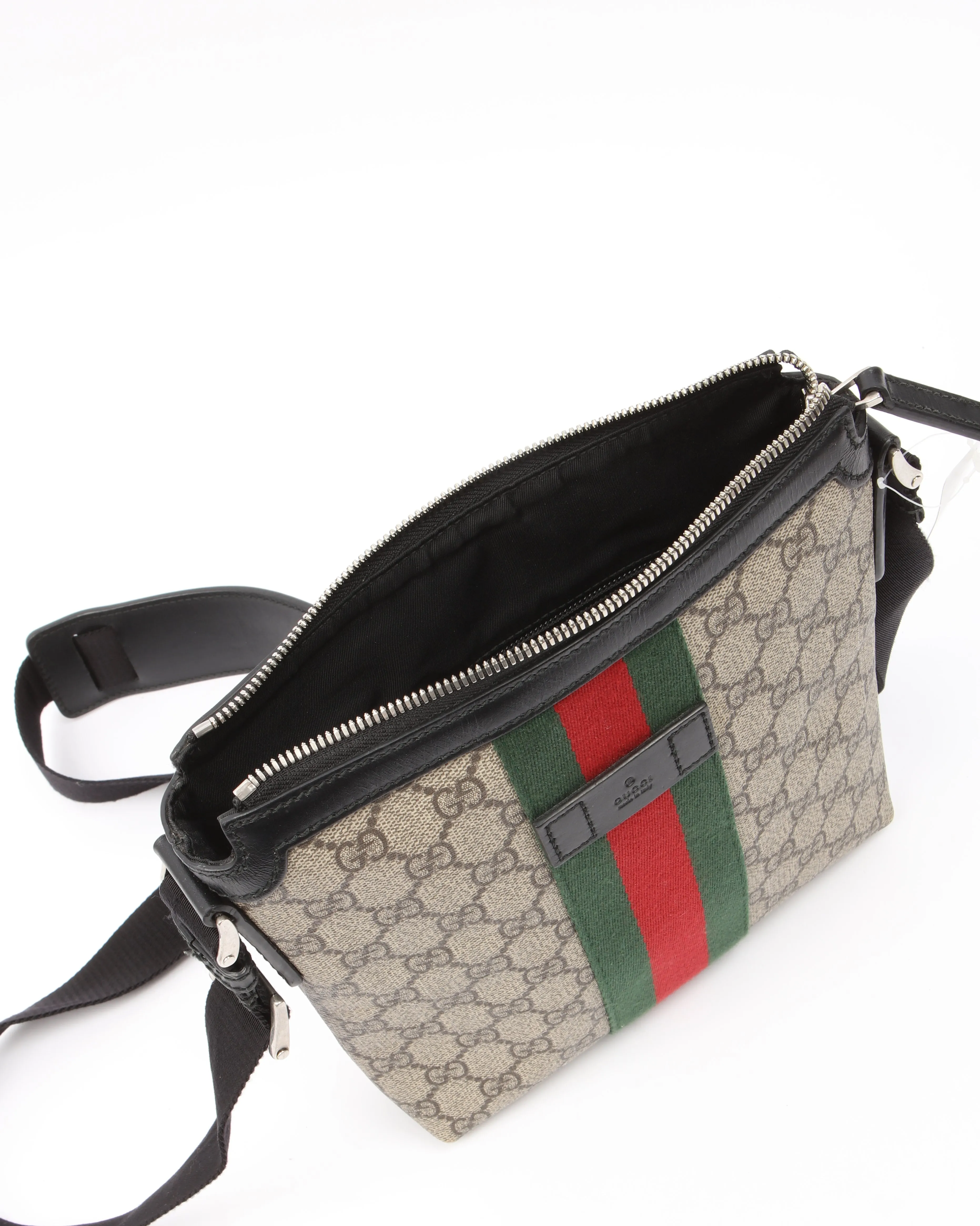 Gucci GG Supreme Web Canvas Crossbody Bag