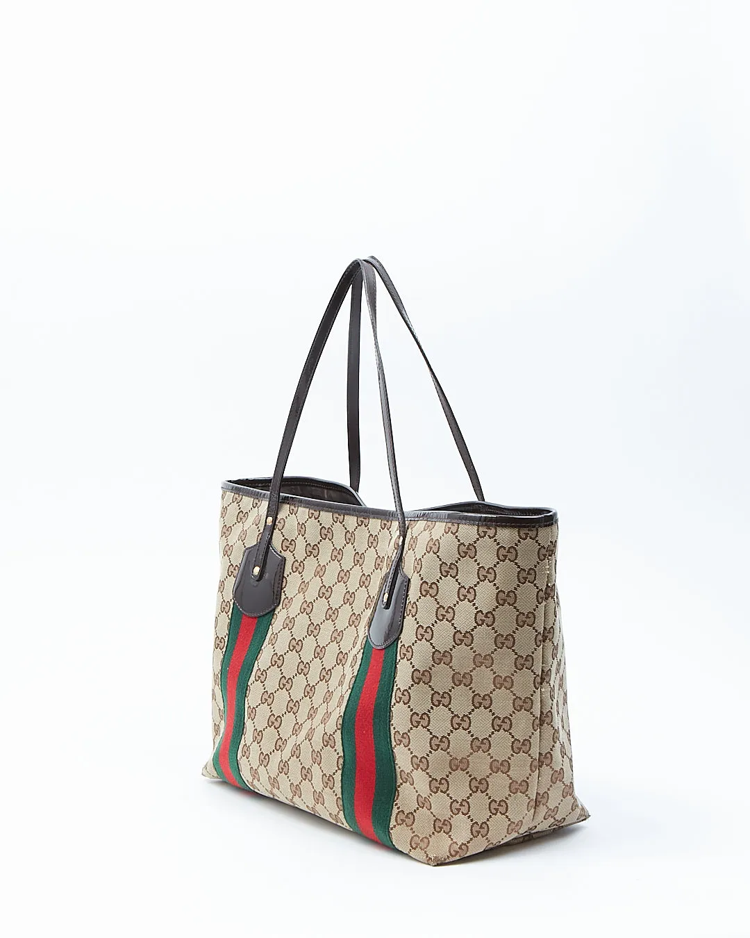 Gucci GG Supreme Web Detail Tote Bag