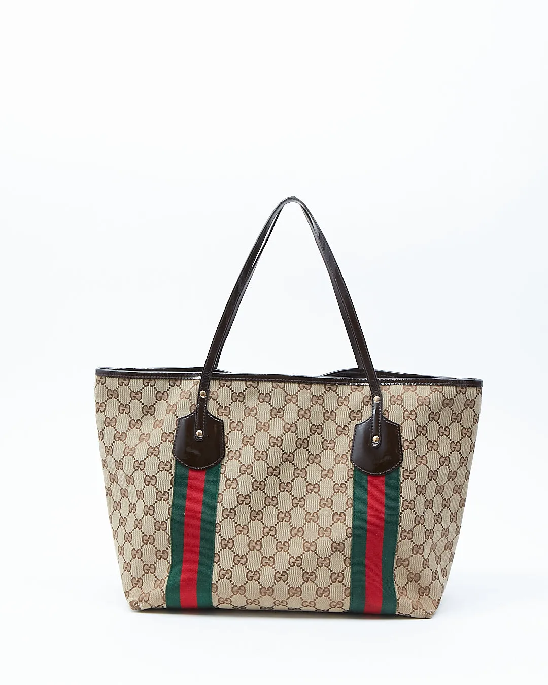 Gucci GG Supreme Web Detail Tote Bag