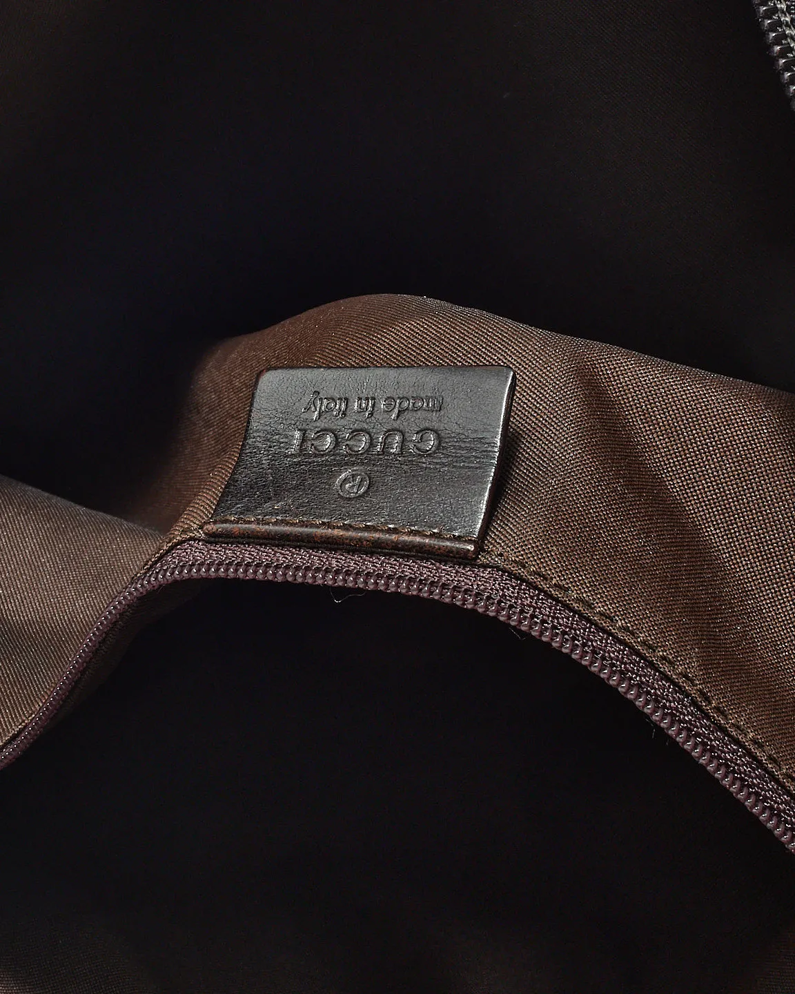 Gucci Monogram Canvas Web Saddle Crossbody Saddle Bag