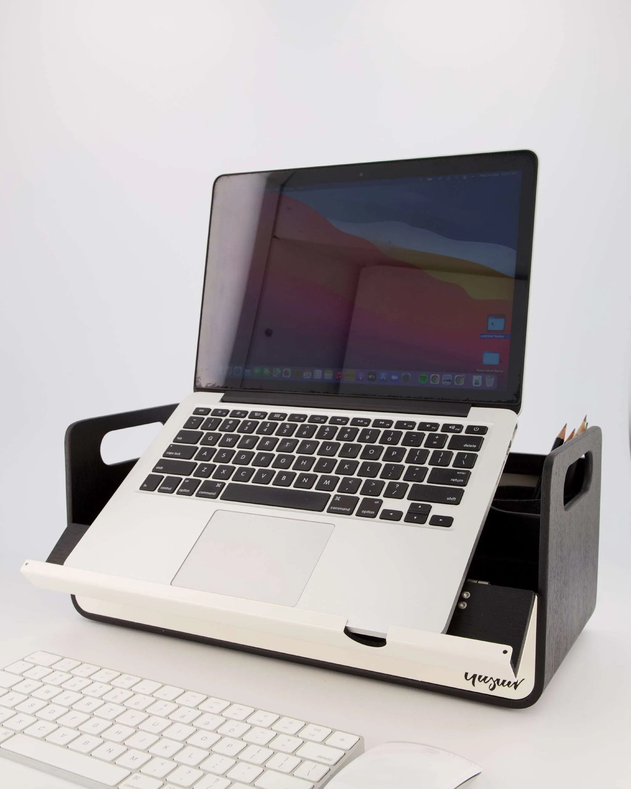 Gustav Original Black - Desk Organizer and Laptop Stand