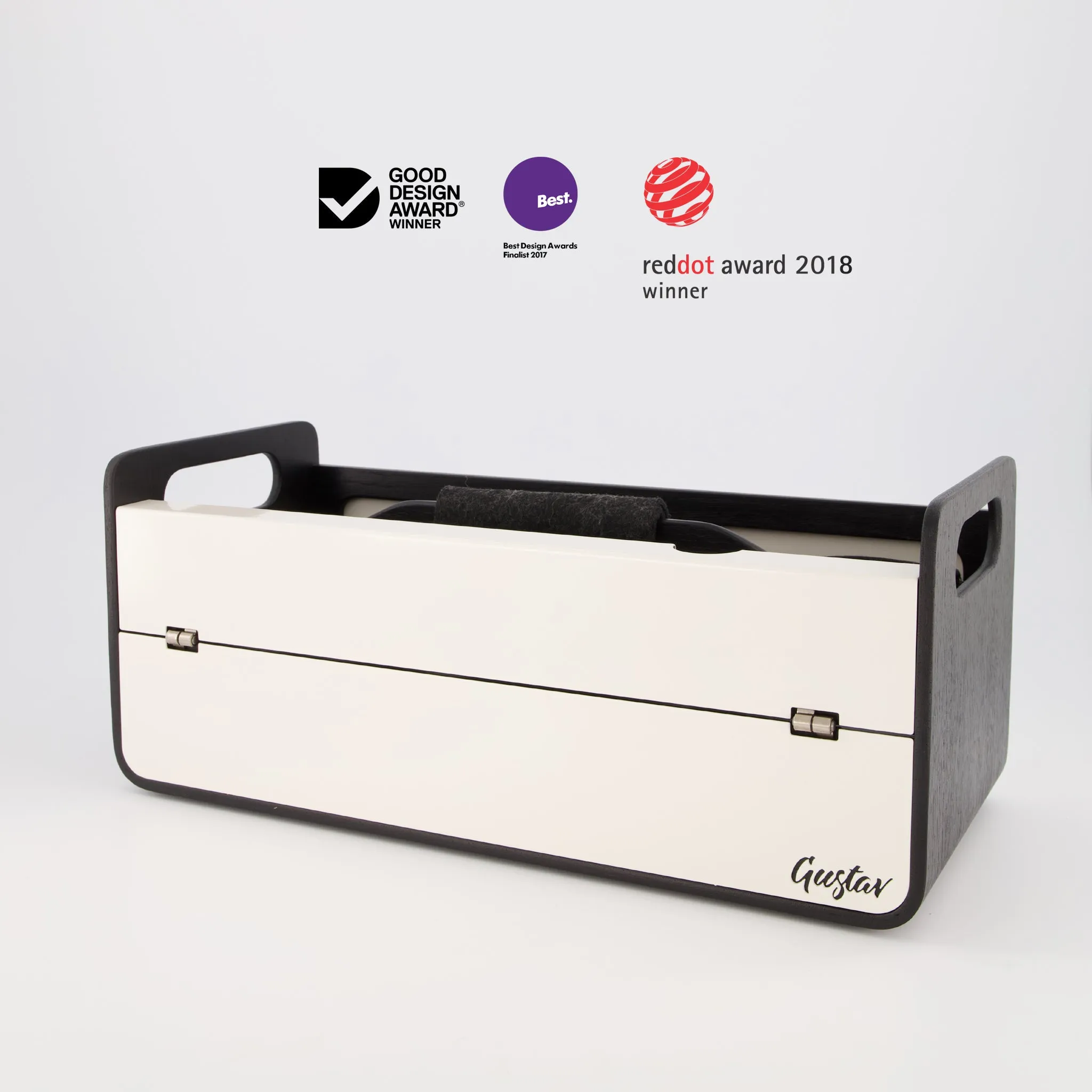 Gustav Original Black - Desk Organizer and Laptop Stand