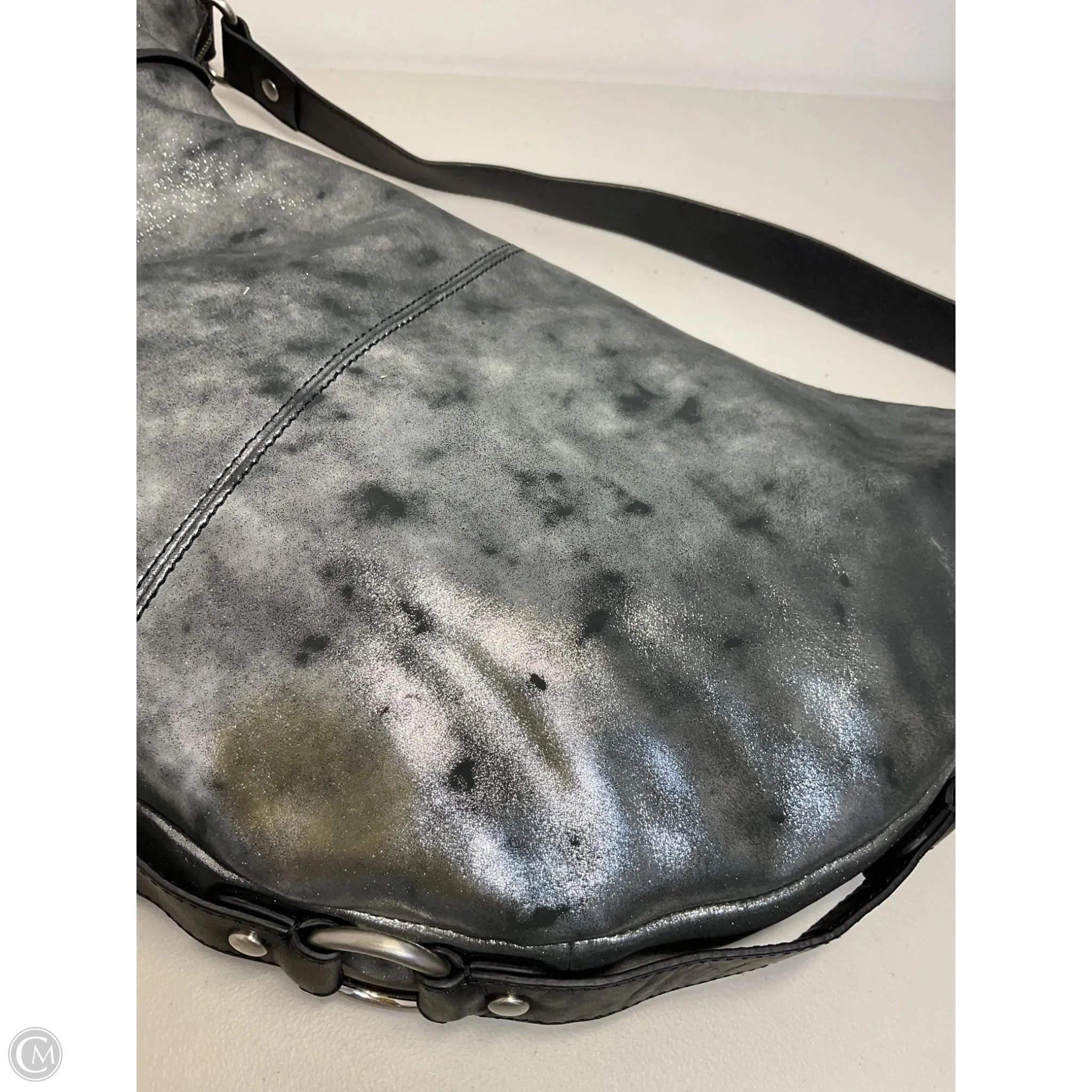Handbag Leather By Hobo Intl, Size: Large