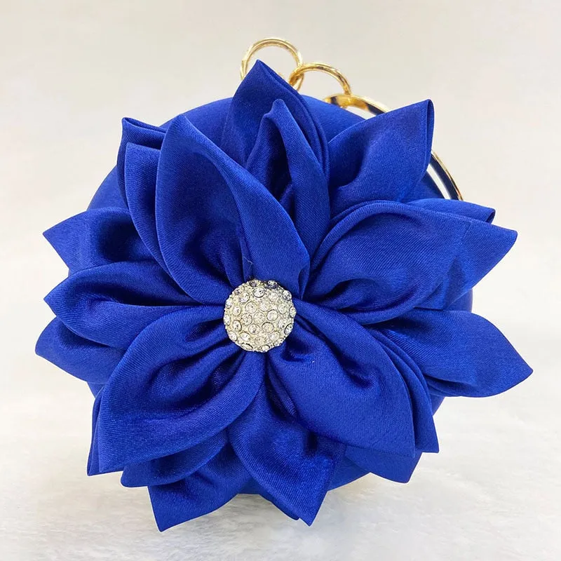 Happy Souls Floral Clutch Handbag  With Crystal Decoration