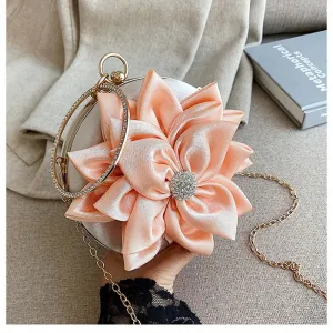 Happy Souls Floral Clutch Handbag  With Crystal Decoration
