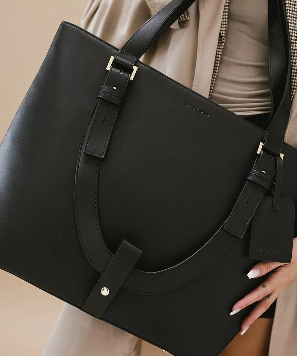 Hayes Hat Carrying Tote - Genuine Leather Bag