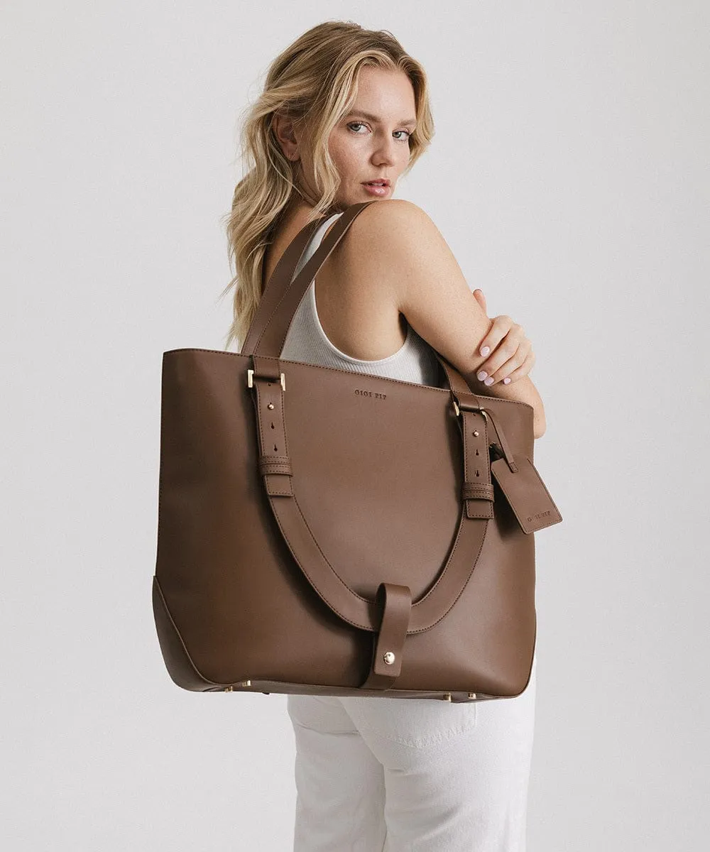 Hayes Hat Carrying Tote - Genuine Leather Bag