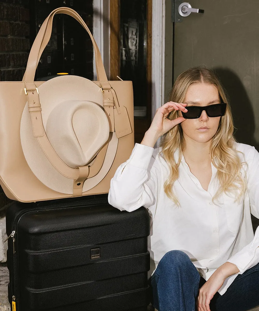 Hayes Hat Carrying Tote - Genuine Leather Bag