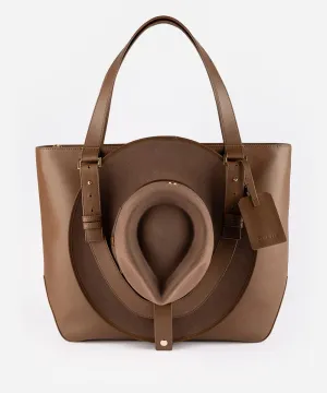 Hayes Hat Carrying Tote - Genuine Leather Bag
