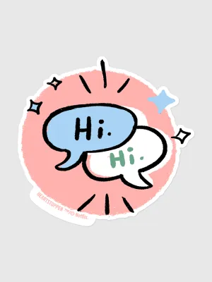 Heartstopper Hi. Sticker