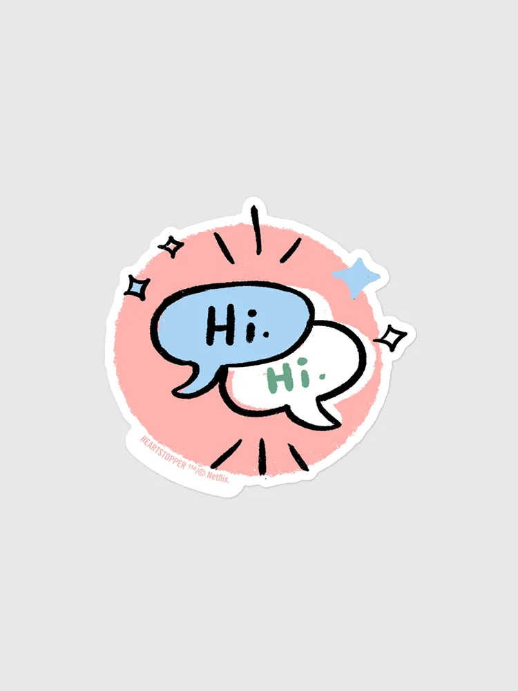 Heartstopper Hi. Sticker