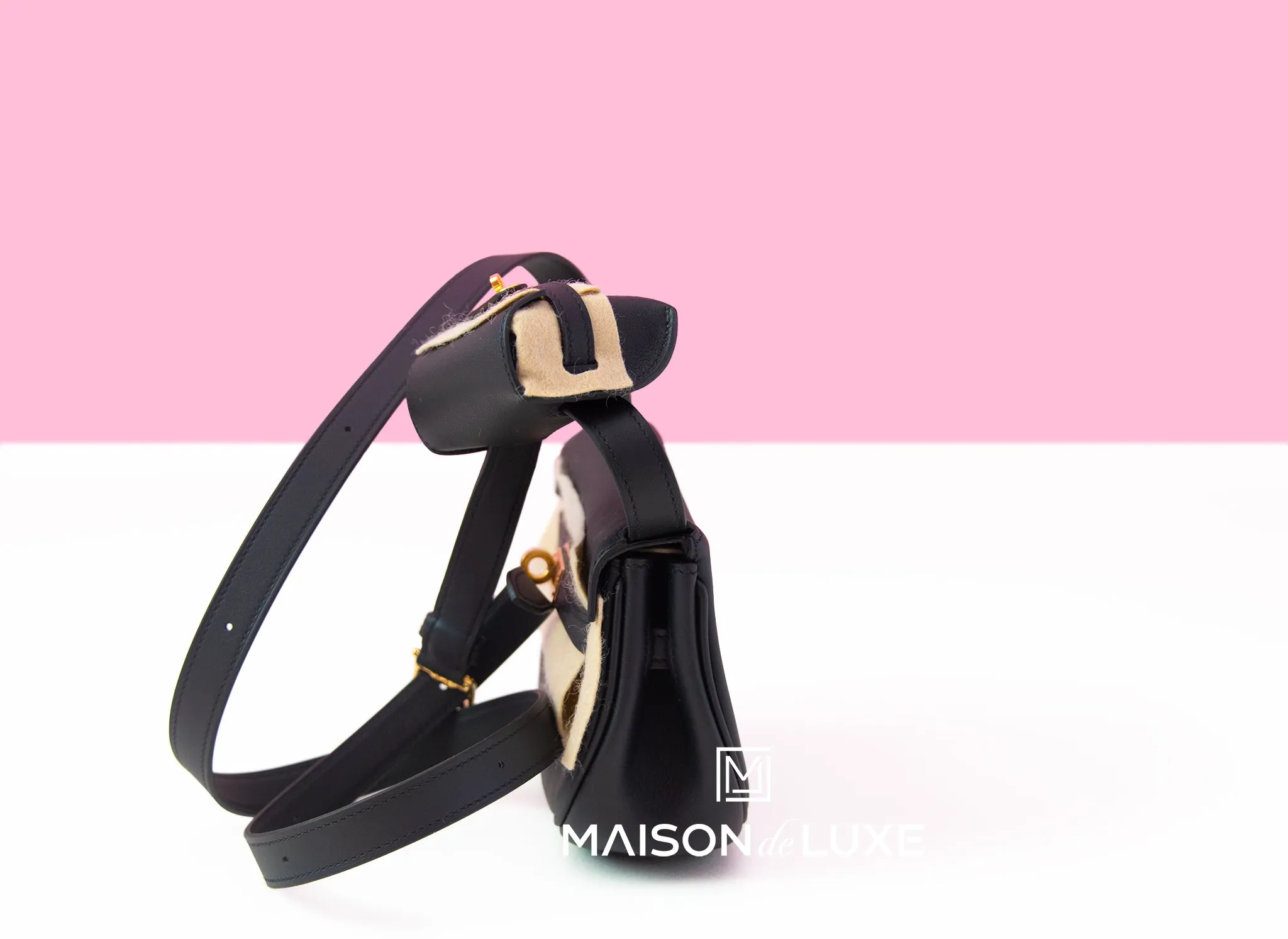 Hermes Kelly Moove Black Swift Gold Hardware