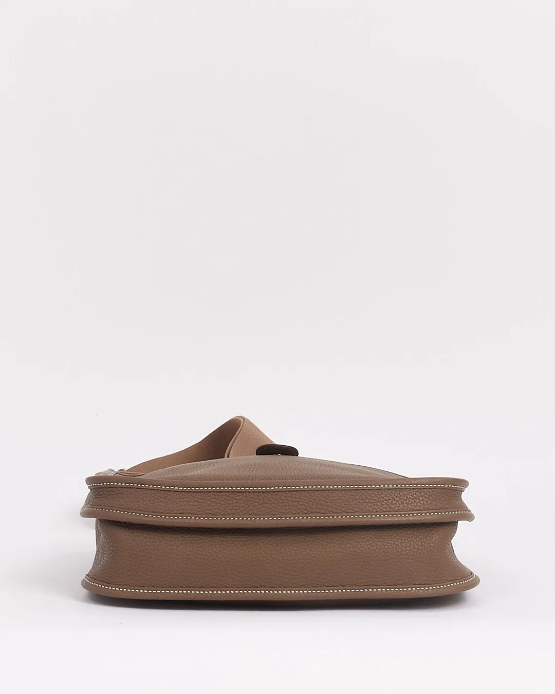 Hermès Etoupe Clémence Leather Evelyne III PM Bag