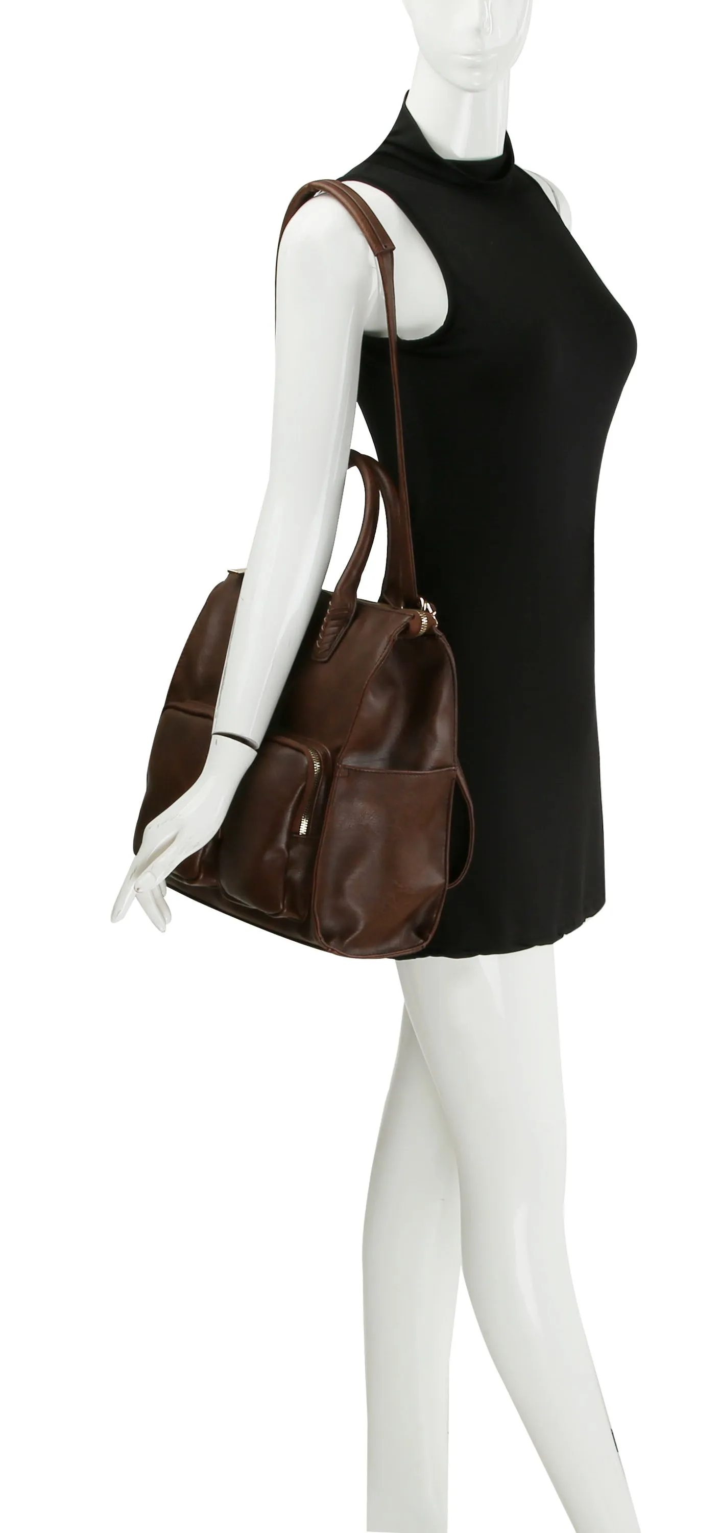 HF Dual Front Pocket Convertible Backpack  JNM-0060