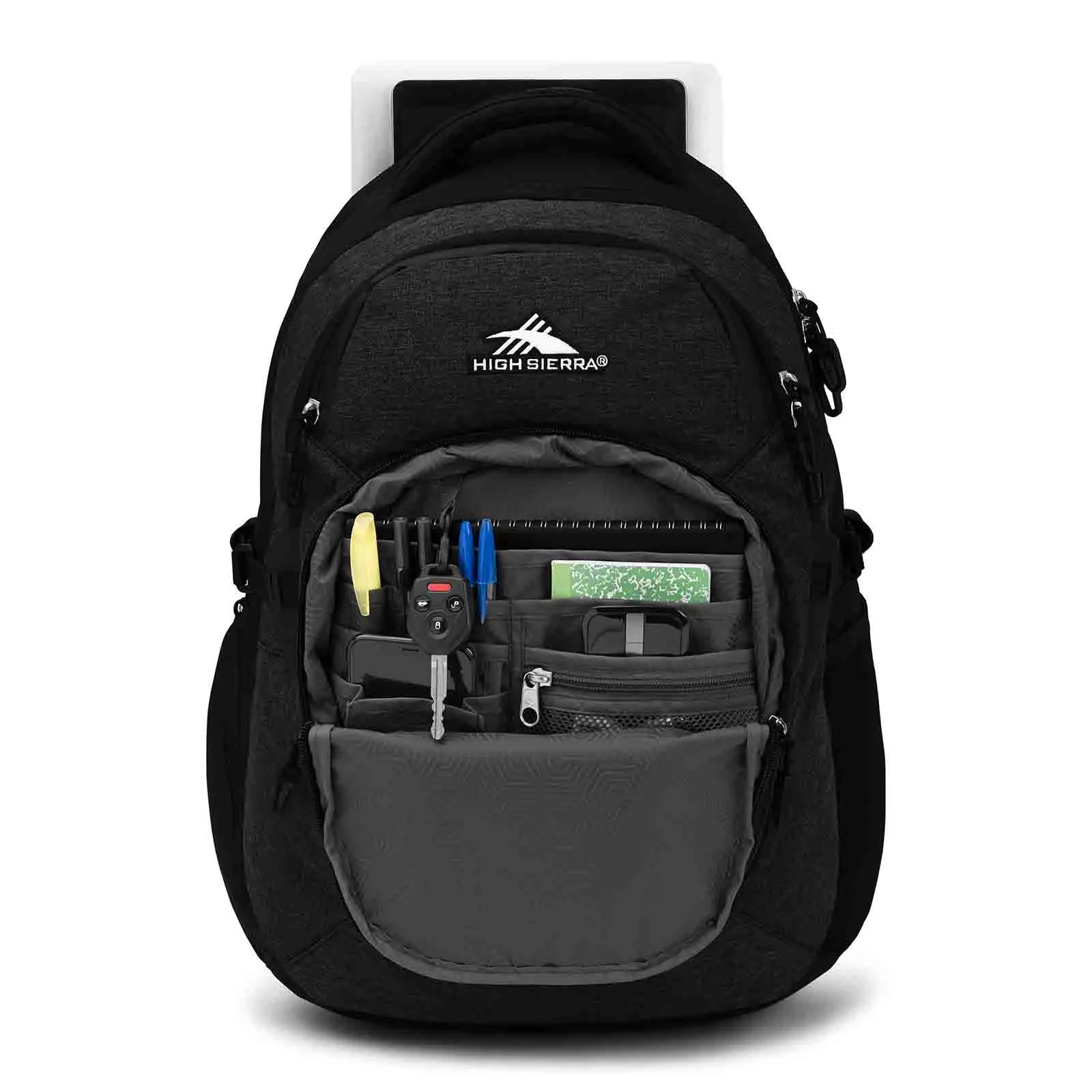 High Sierra Jarvis 15 Inch Laptop Backpack Deep Black