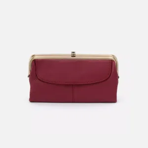 Hobo Bags Lauren Clutch Wallet - Sangria