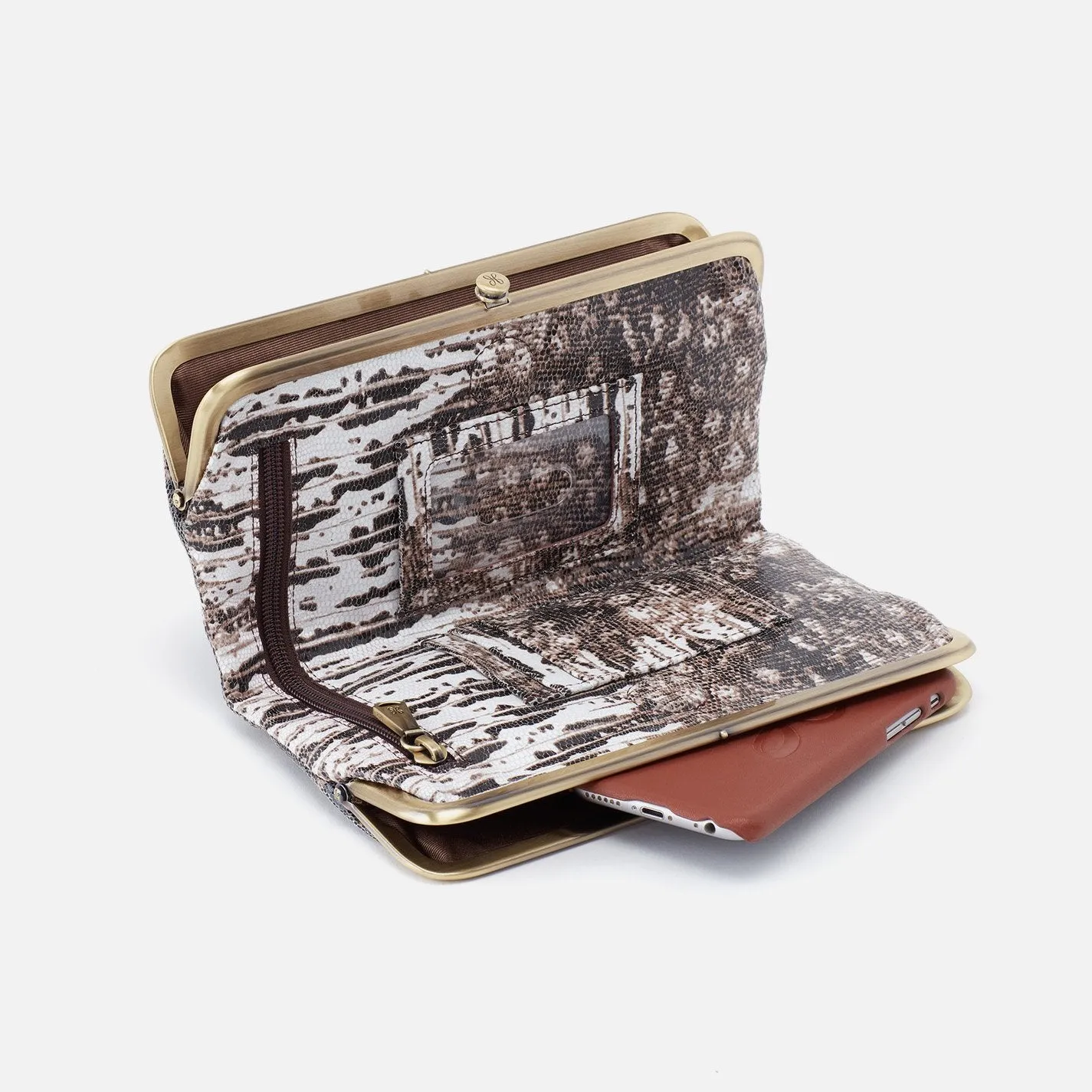 Hobo Lauren Wallet - Lizard Print