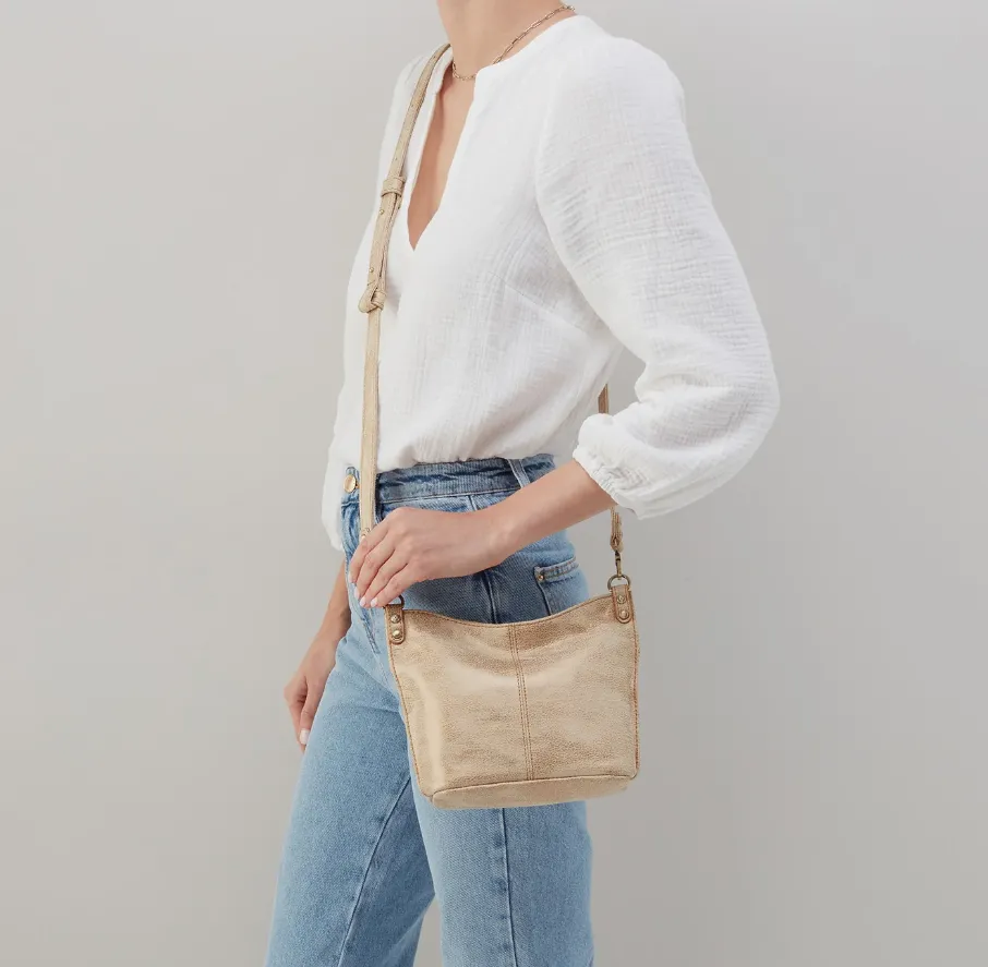 Hobo Pier Small Crossbody - Gold Leaf