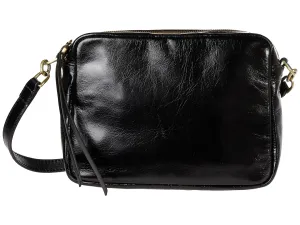 HOBO Renny Crossbody Satchel For Women - Slender Strap With Soft Lined Interior, Upright Flat Base, Comfortable and Stylish Shoulder Bag Black One Size One Size
