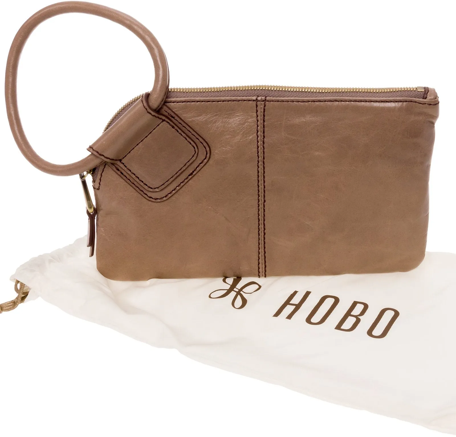 Hobo Women's Leather Sable Wristlet Clutch Wallet (Ash)