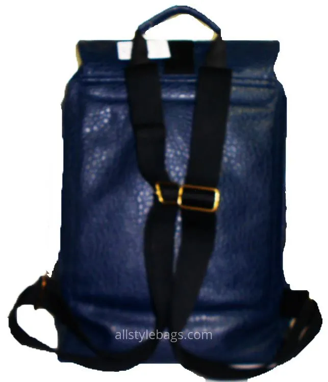 I Pad Laptop Navy Blue F Leather school Sport L backpack Bag tablet Form Pockets