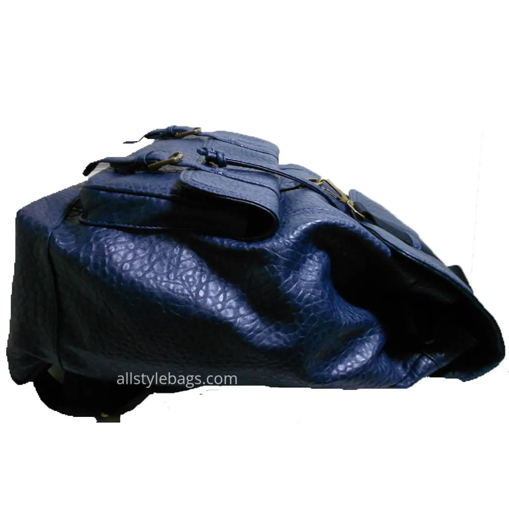 I Pad Laptop Navy Blue F Leather school Sport L backpack Bag tablet Form Pockets