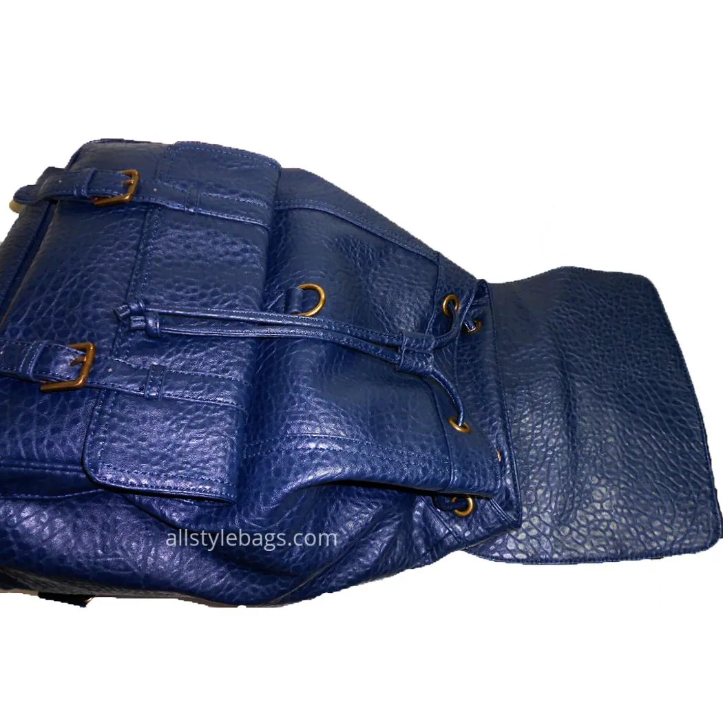 I Pad Laptop Navy Blue F Leather school Sport L backpack Bag tablet Form Pockets