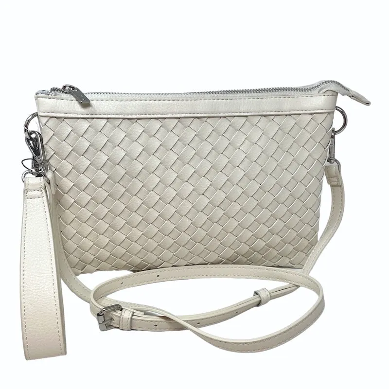 Ilse Cross Zipper - Eggshell