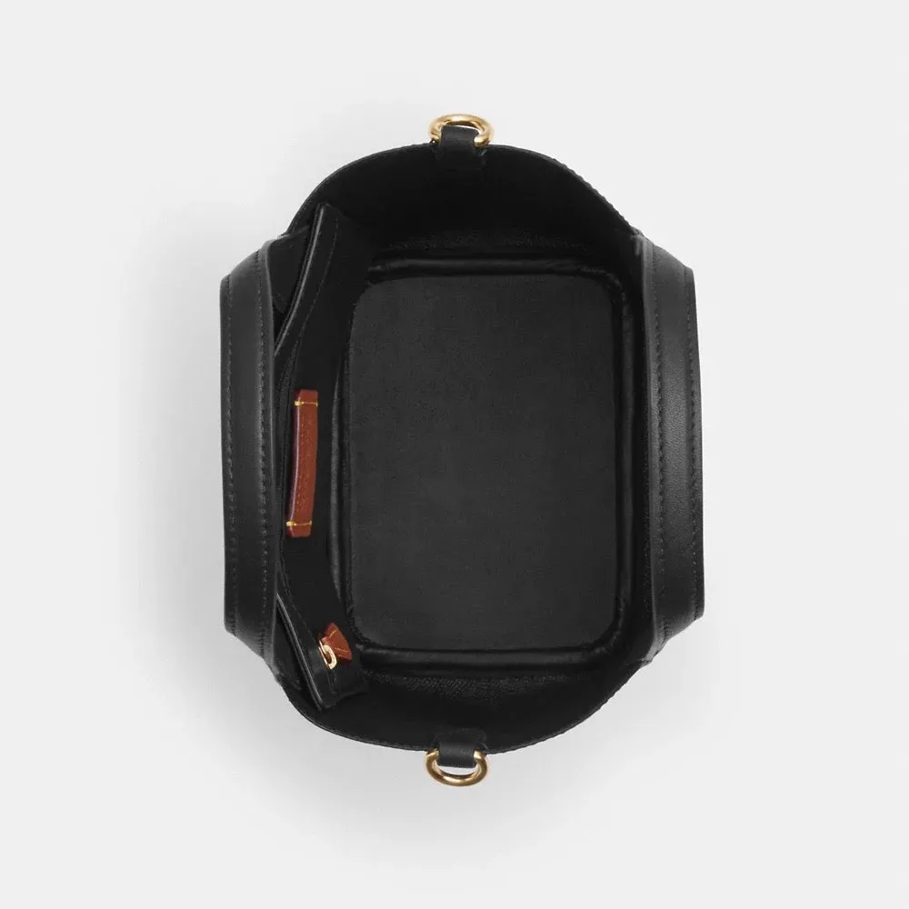 [INCOMING ETA 30 DAYS] COACH Hanna Bucket Bag In Signature Canvas in Walnut/Black (CAF16)