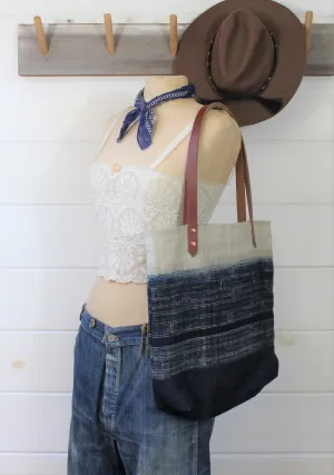 Indigo Hmong Batik Tote