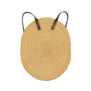 Ines Bressand No9 Oval Backpack in Natural Black