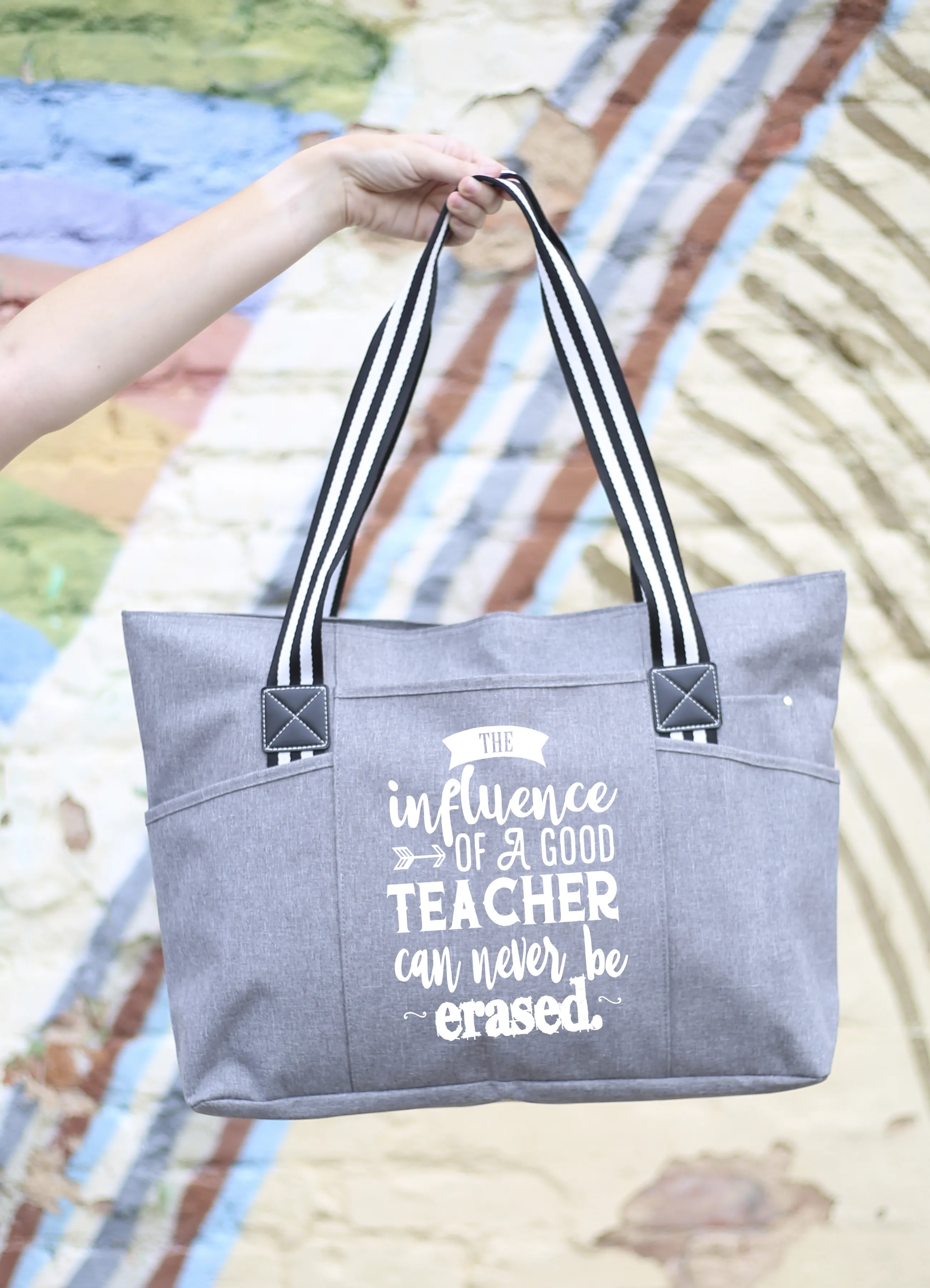 Influence of a Good Teacher can Never be Erased Tessa Gray Tote Bag for Teachers