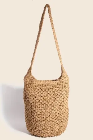 Intricate Braided Hobo Shoulder Bag