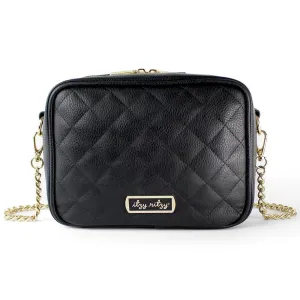 Itzy Ritzy Double Take Crossbody Diaper Bag - Black