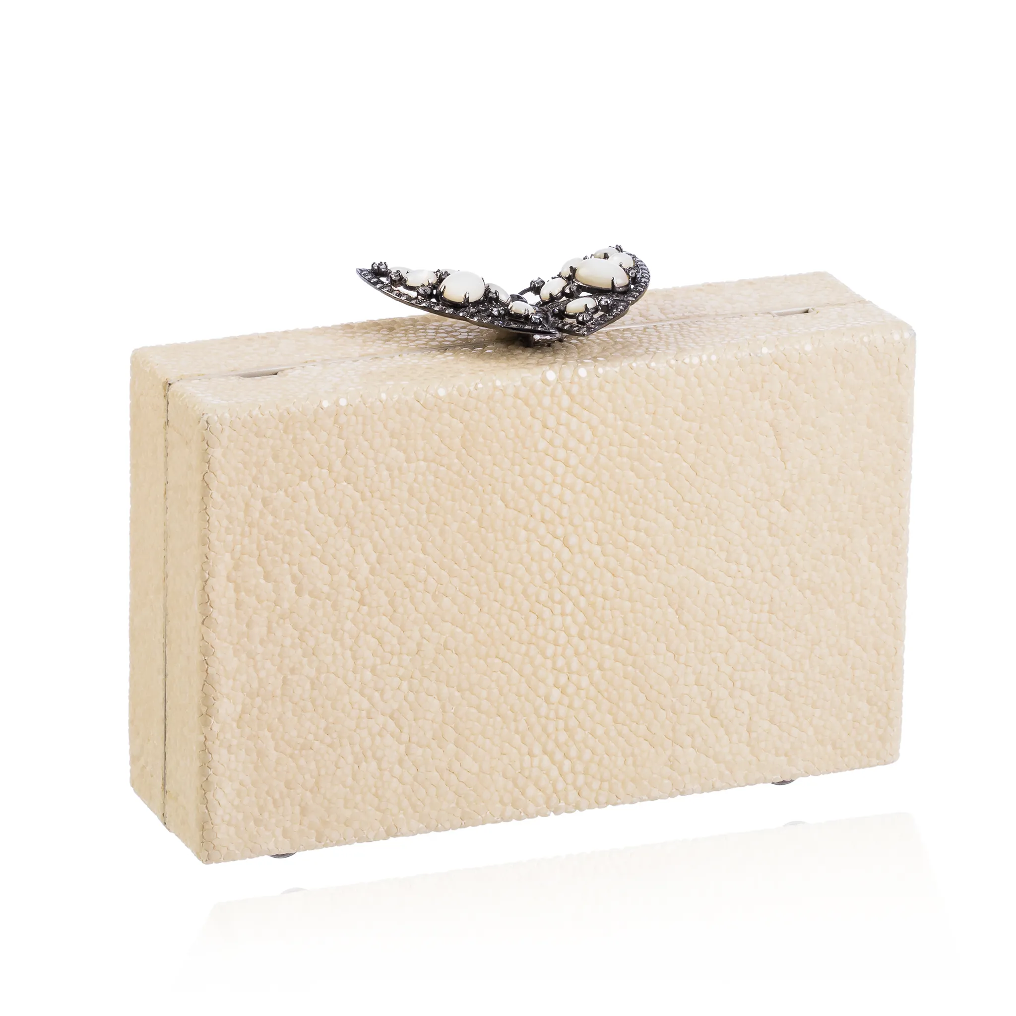Ivory Stingray Butterfly Purse