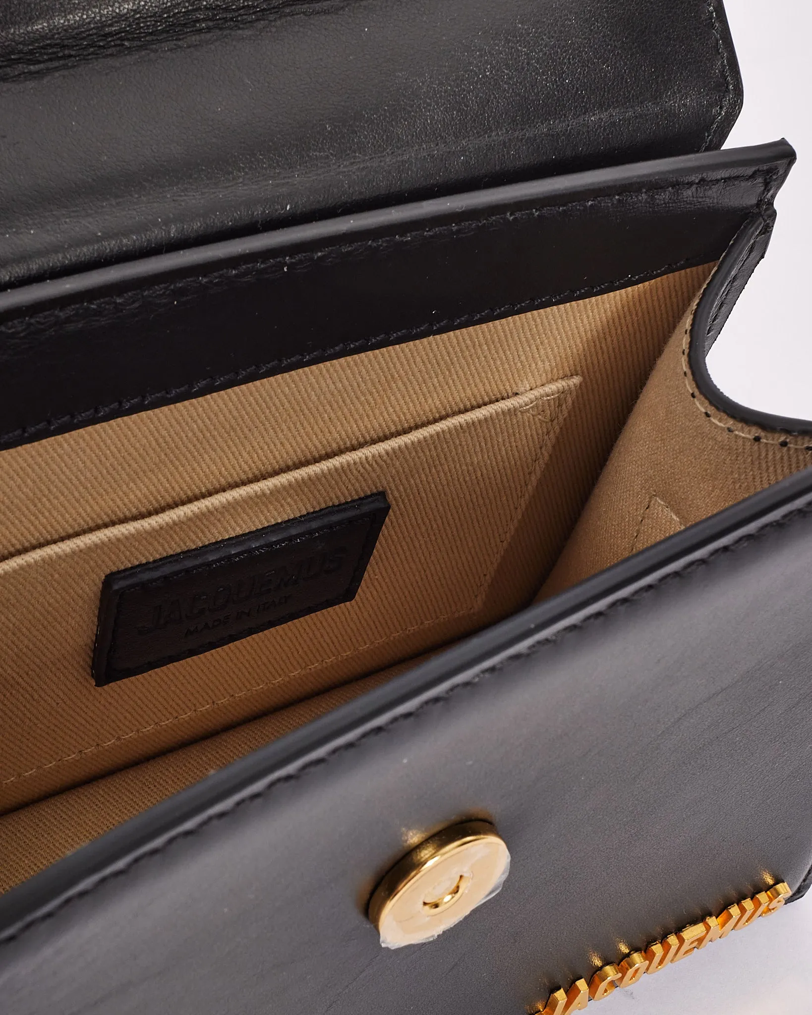 Jacquemus Black Leather 'Le Chiquito Nœud' Bag