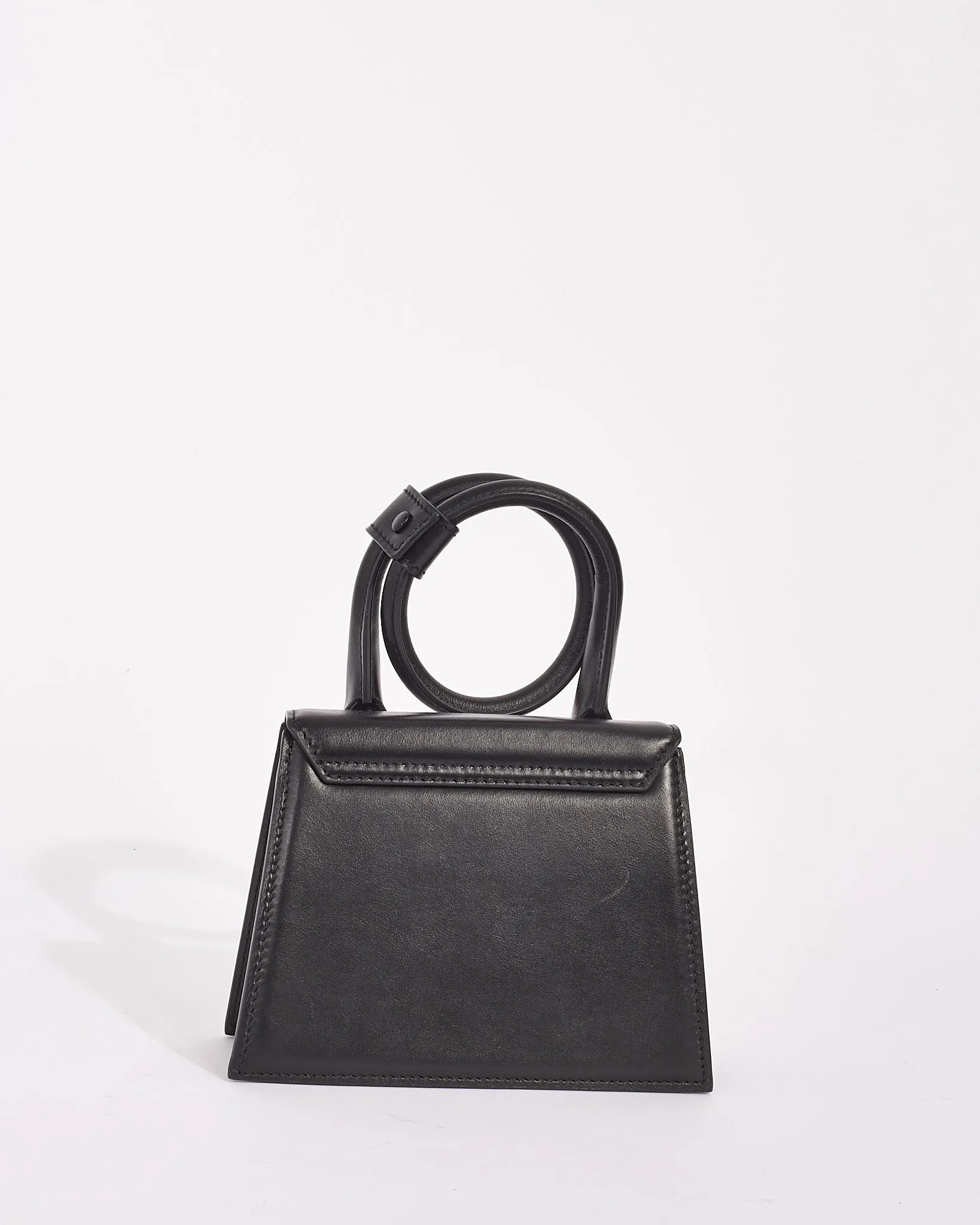 Jacquemus Black Leather 'Le Chiquito Nœud' Bag