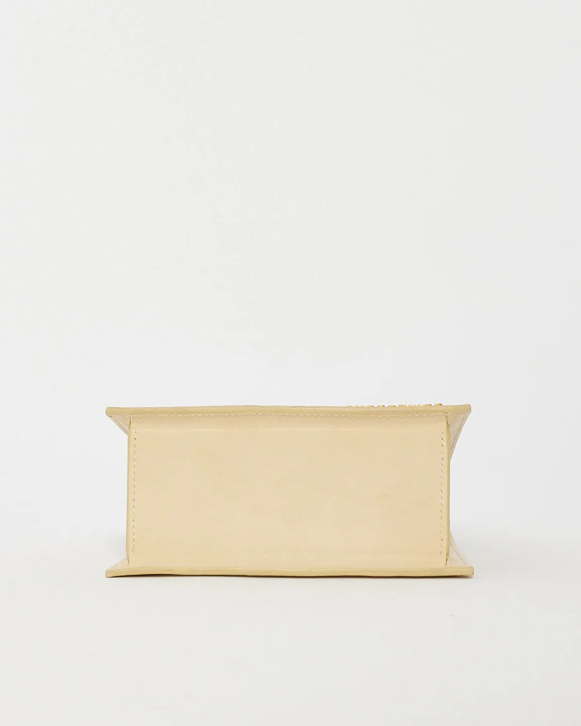 Jacquemus Cream Leather 'Le Chiquito Nœud' Bag