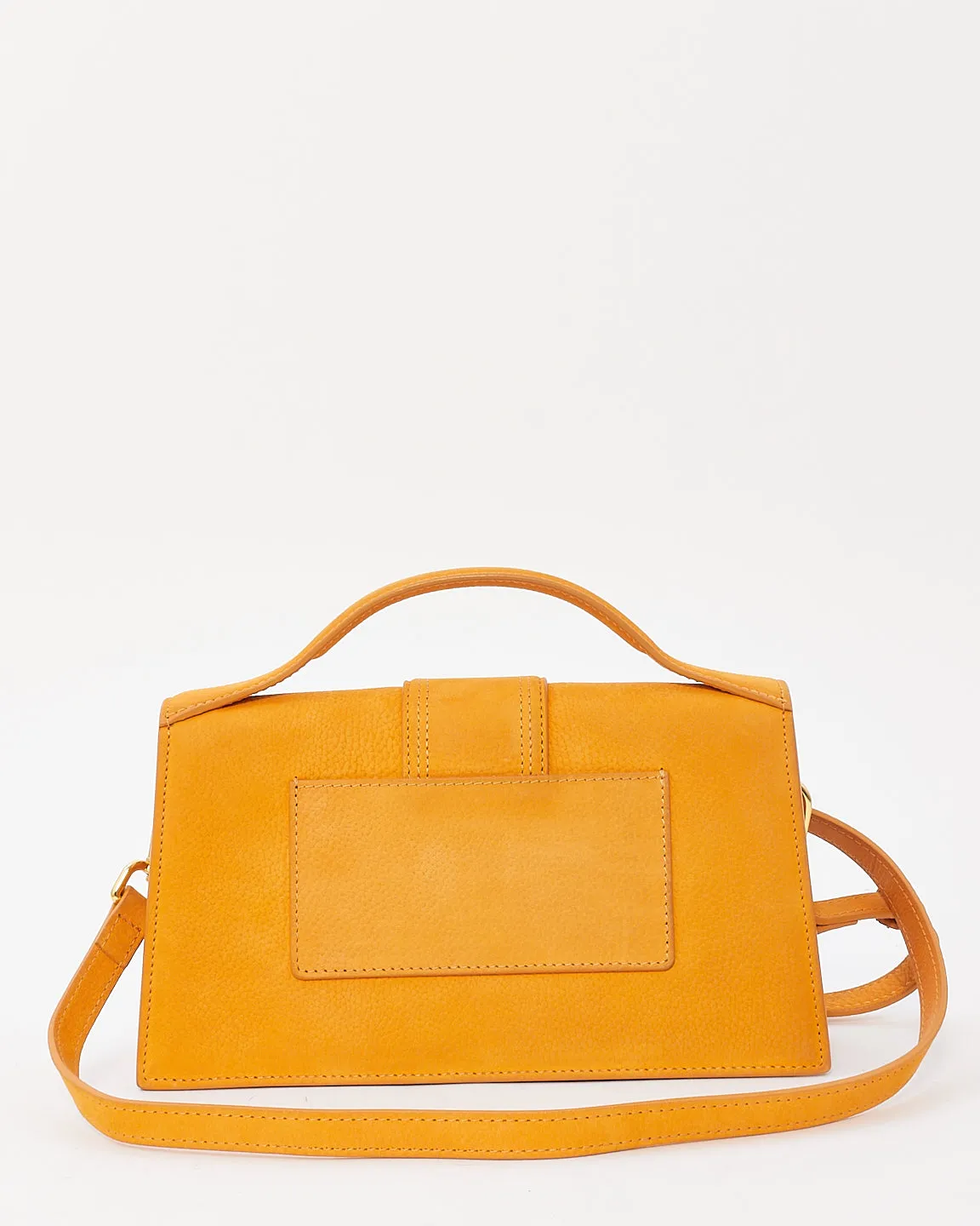 Jacquemus Orange Leather Le Bambino Long Shoulder Bag