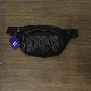 JoyLab Women's Pearlized Quilted Nylon Fanny Pack TA238 Black One Size