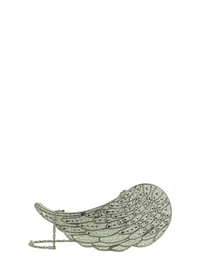 Judith Leiber Crystal Angel Wing Minaudiere Clutch Bag