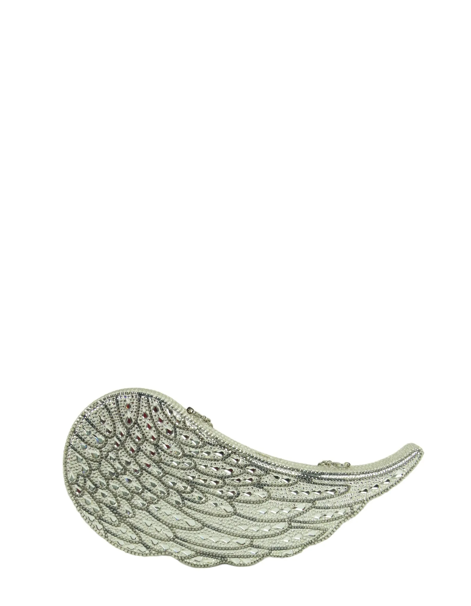 Judith Leiber Crystal Angel Wing Minaudiere Clutch Bag