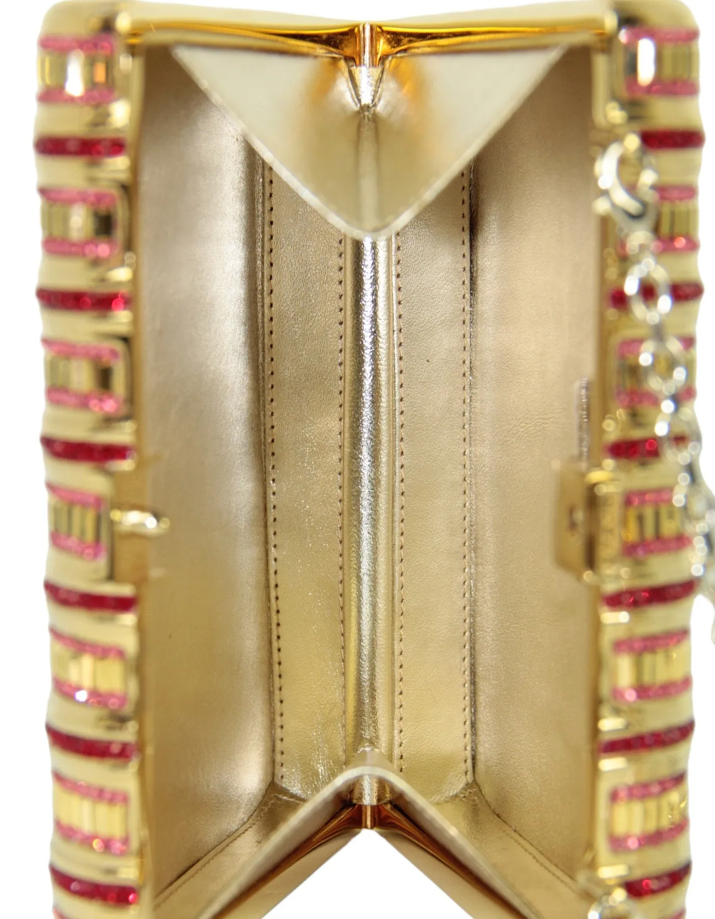 Judith Leiber Crystal Boss Lady Book Minaudiere Clutch